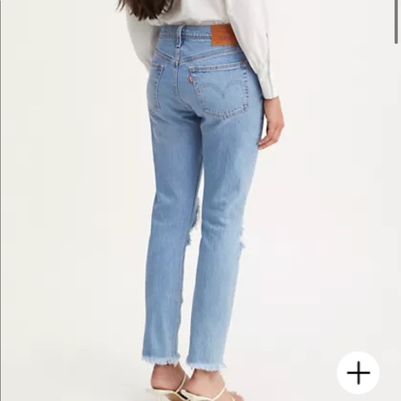 Stretch Skinny Levi light Jeans with holes - Picture 2 of 5